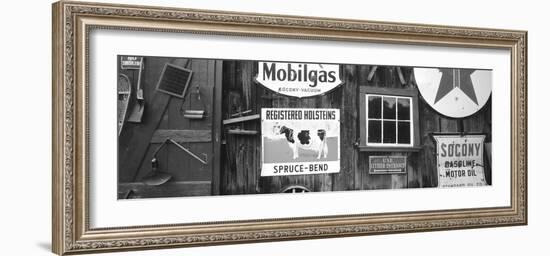 Signs, Chester, Vermont, USA-Walter Bibikow-Framed Photographic Print