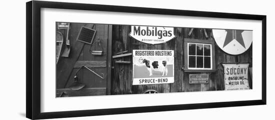 Signs, Chester, Vermont, USA-Walter Bibikow-Framed Photographic Print