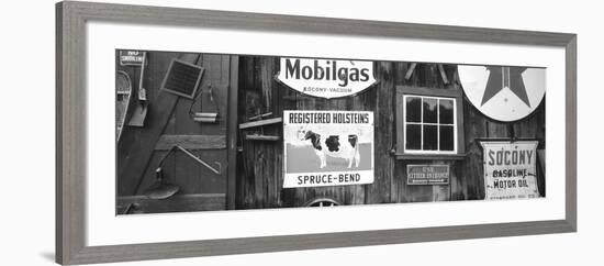 Signs, Chester, Vermont, USA-Walter Bibikow-Framed Photographic Print