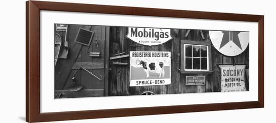 Signs, Chester, Vermont, USA-Walter Bibikow-Framed Photographic Print