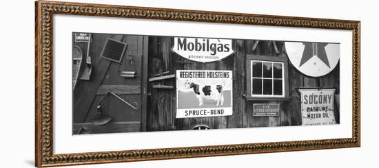 Signs, Chester, Vermont, USA-Walter Bibikow-Framed Photographic Print