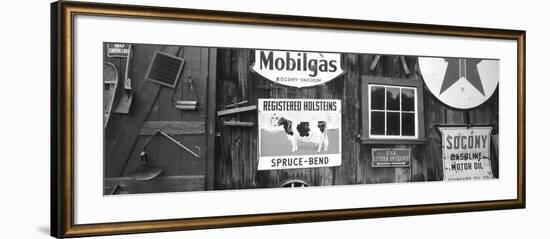 Signs, Chester, Vermont, USA-Walter Bibikow-Framed Photographic Print