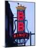 Signs for BB King's Club, Beale Street Entertainment Area, Memphis, Tennessee, USA-Walter Bibikow-Mounted Photographic Print