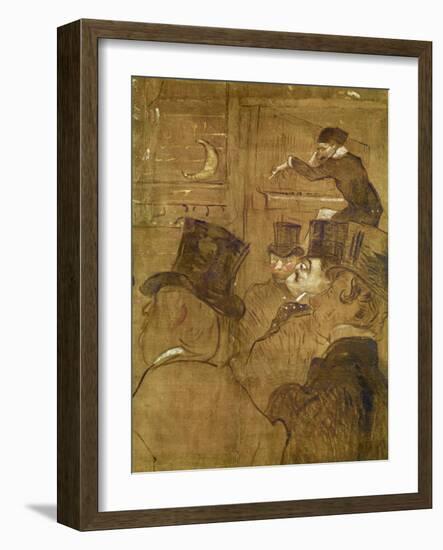 Signs for the Goulue House, at the Trone Fair in Paris. the Moorish Dance: La Gouloue (Louise Weber-Henri de Toulouse-Lautrec-Framed Giclee Print