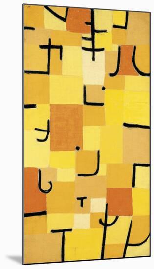 Signs in Yellow-Paul Klee-Mounted Premium Giclee Print