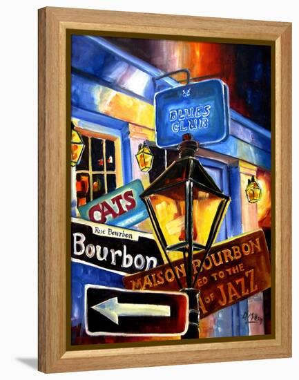 Signs of Bourbon Street-Diane Millsap-Framed Stretched Canvas