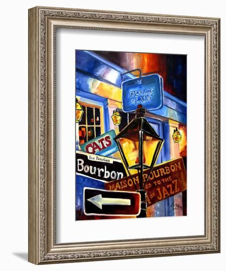 Signs of Bourbon Street-Diane Millsap-Framed Art Print