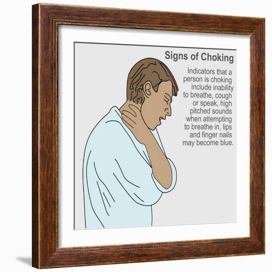 Signs of Choking-Gwen Shockey-Framed Giclee Print