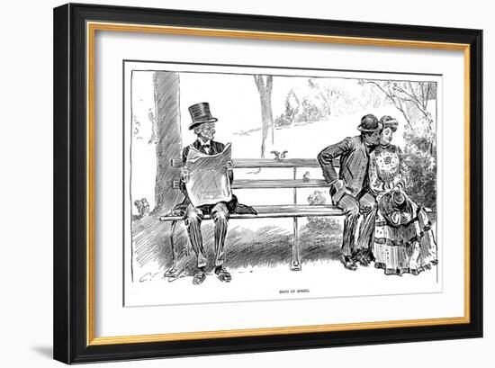 Signs of Spring-Charles Dana Gibson-Framed Giclee Print