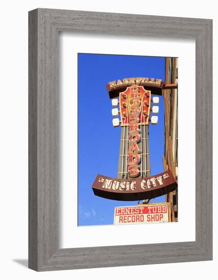 Signs on Broadway Street, Nashville, Tennessee, United States of America, North America-Richard Cummins-Framed Photographic Print