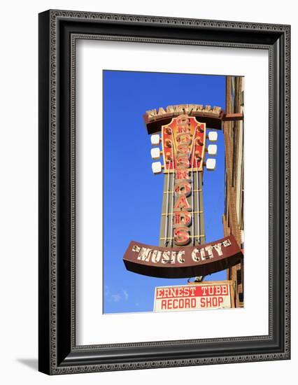 Signs on Broadway Street, Nashville, Tennessee, United States of America, North America-Richard Cummins-Framed Photographic Print