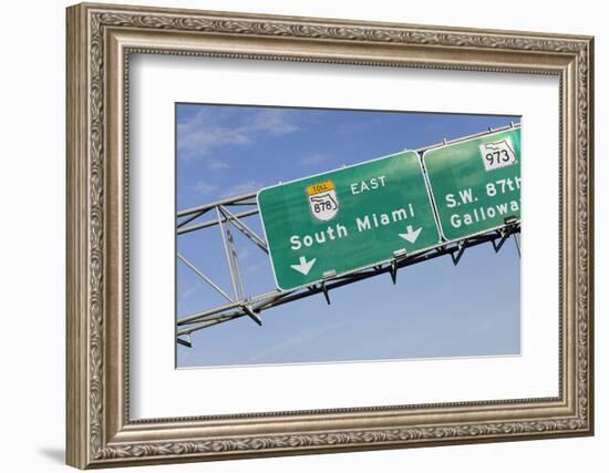 Signs, South Miami, Florida Keys, Florida, Usa-Axel Schmies-Framed Photographic Print