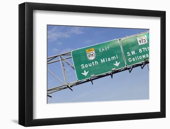 Signs, South Miami, Florida Keys, Florida, Usa-Axel Schmies-Framed Photographic Print