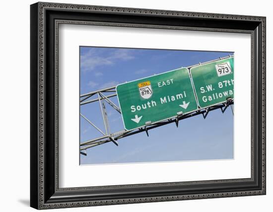 Signs, South Miami, Florida Keys, Florida, Usa-Axel Schmies-Framed Photographic Print