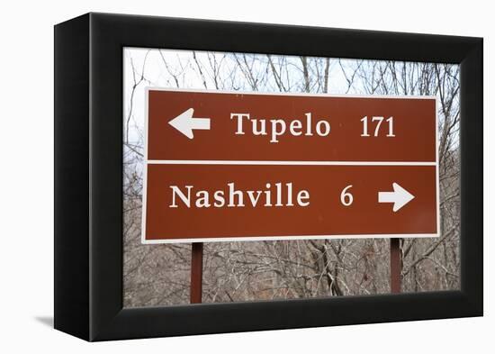Signs to Tupelo and Nashville-Joseph Sohm-Framed Premier Image Canvas