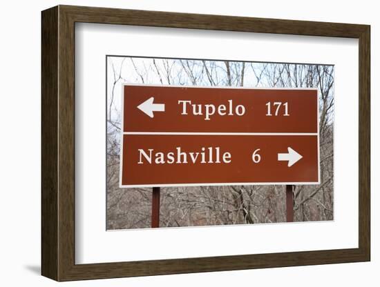 Signs to Tupelo and Nashville-Joseph Sohm-Framed Photographic Print