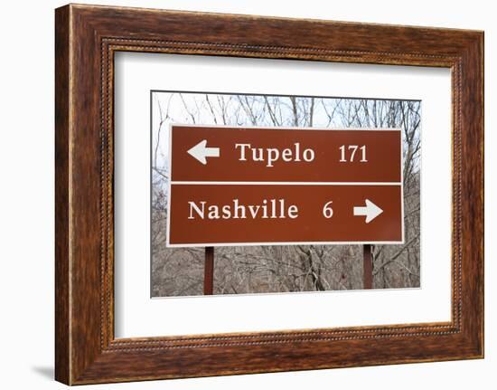 Signs to Tupelo and Nashville-Joseph Sohm-Framed Photographic Print