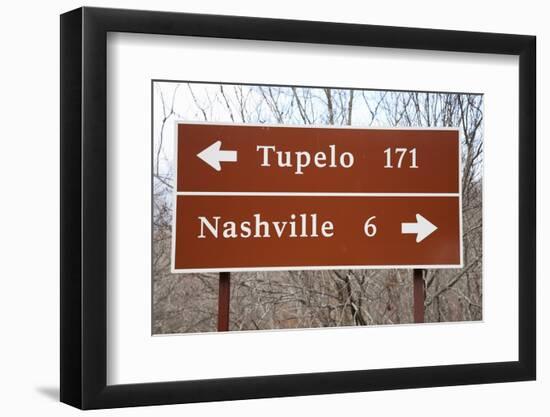 Signs to Tupelo and Nashville-Joseph Sohm-Framed Photographic Print