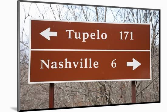 Signs to Tupelo and Nashville-Joseph Sohm-Mounted Photographic Print