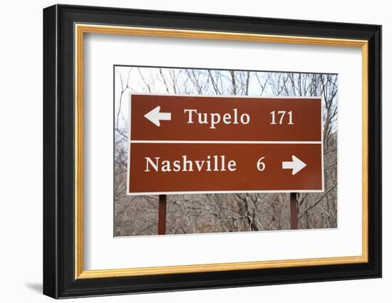 Signs to Tupelo and Nashville-Joseph Sohm-Framed Photographic Print