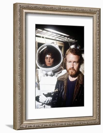 Sigourney Weaver; Ridley Scott. "Alien" [1979], Directed by Ridley Scott.-null-Framed Photographic Print