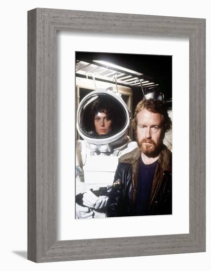 Sigourney Weaver; Ridley Scott. "Alien" [1979], Directed by Ridley Scott.-null-Framed Photographic Print