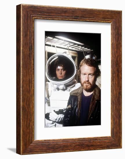 Sigourney Weaver; Ridley Scott. "Alien" [1979], Directed by Ridley Scott.-null-Framed Photographic Print