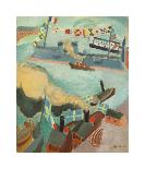 At the Square in Cassis, 14 July-Sigrid Hjerten-Premium Giclee Print