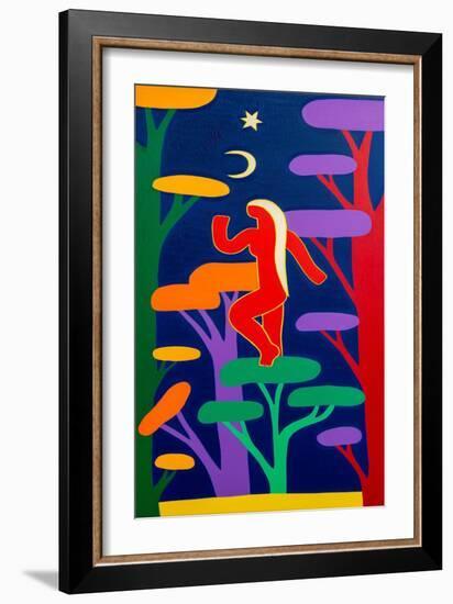 Siguiendo el ritmo de los árboles,2019,(oil on linen)-Cristina Rodriguez-Framed Giclee Print