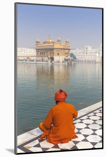 Sikh at The Harmandir Sahib (The Golden Temple), Amritsar, Punjab, India, Asia-Jane Sweeney-Mounted Photographic Print