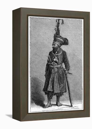 Sikh Chief, 1886-null-Framed Premier Image Canvas