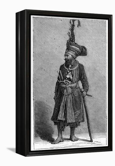 Sikh Chief, 1886-null-Framed Premier Image Canvas