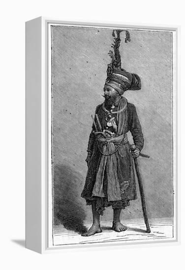 Sikh Chief, 1886-null-Framed Premier Image Canvas