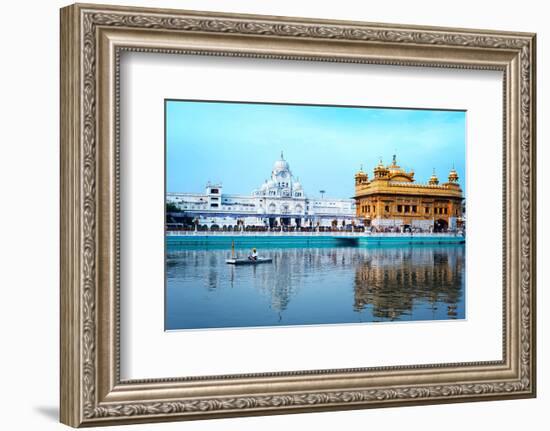 Sikh Golden Palace In India-null-Framed Premium Giclee Print