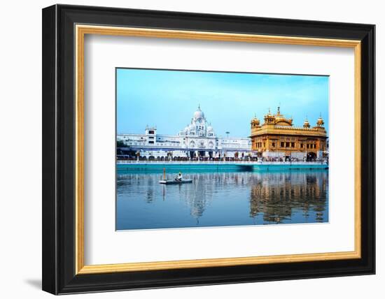 Sikh Golden Palace In India-null-Framed Premium Giclee Print