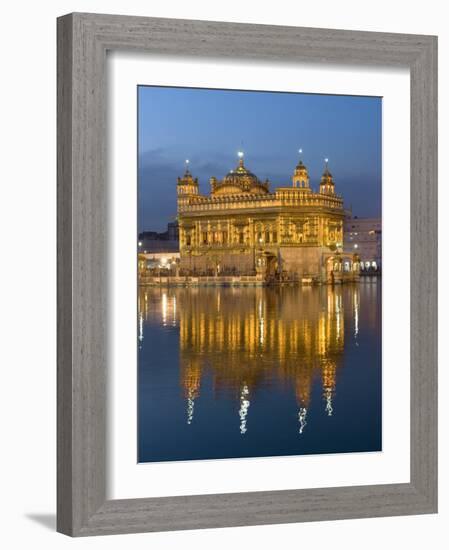 Sikh Golden Temple of Amritsar, Punjab, India-Michele Falzone-Framed Photographic Print