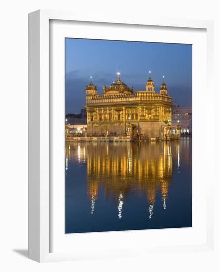 Sikh Golden Temple of Amritsar, Punjab, India-Michele Falzone-Framed Photographic Print