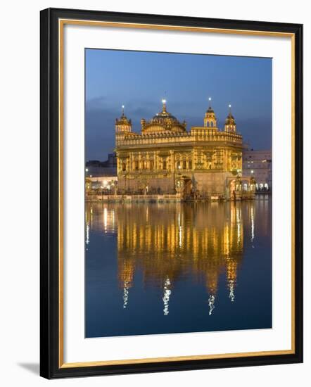 Sikh Golden Temple of Amritsar, Punjab, India-Michele Falzone-Framed Photographic Print