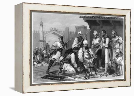 Sikh Troops Dividing the Spoils Taken from Mutineers , 1857-null-Framed Premier Image Canvas