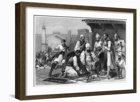 Sikh Troops Dividing the Spoils Taken from Mutineers , 1857-null-Framed Giclee Print