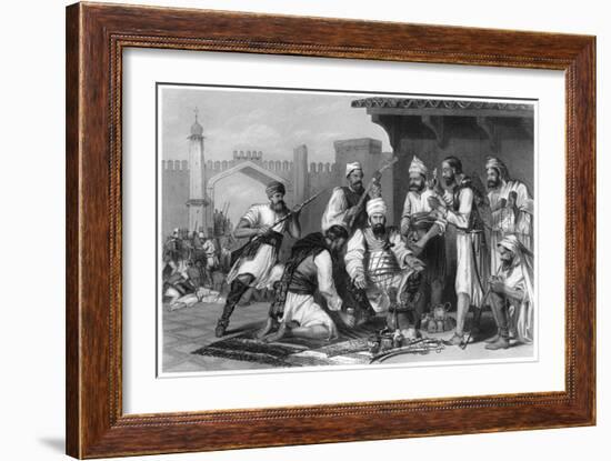 Sikh Troops Dividing the Spoils Taken from Mutineers , 1857-null-Framed Giclee Print