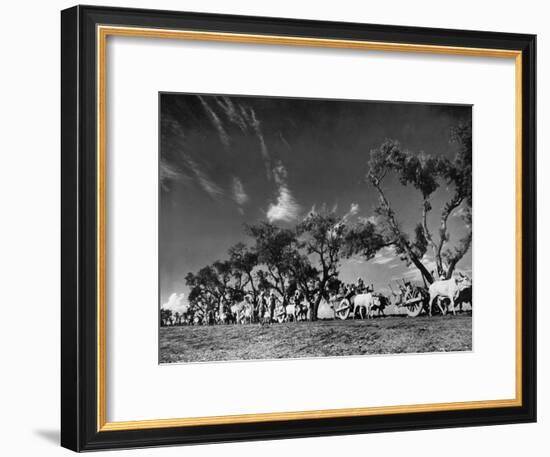 Sikhs Migrating to Hindu Section of Punjab After the Partitioning of India-Margaret Bourke-White-Framed Premium Photographic Print