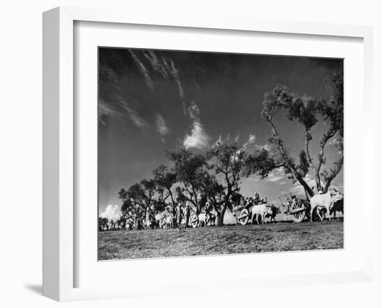 Sikhs Migrating to Hindu Section of Punjab After the Partitioning of India-Margaret Bourke-White-Framed Photographic Print