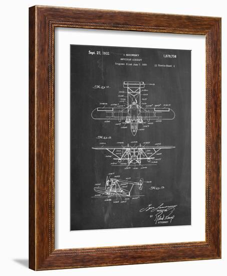 Sikorsky Amphibian Aircraft 1929 Patent-null-Framed Art Print