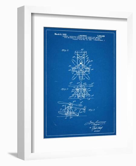 Sikorsky Helicopter Patent-null-Framed Premium Giclee Print