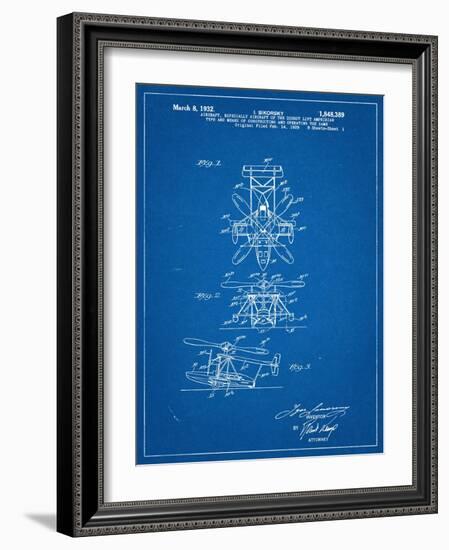 Sikorsky Helicopter Patent-null-Framed Art Print