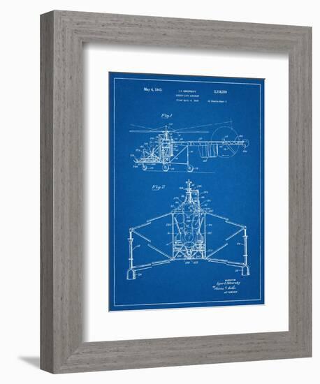 Sikorsky Helicopter Patent-null-Framed Premium Giclee Print