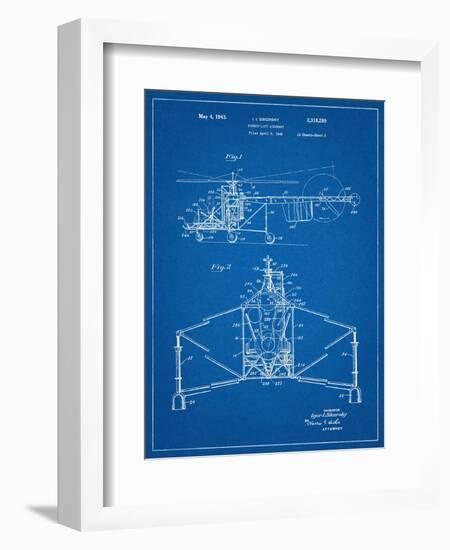Sikorsky Helicopter Patent-null-Framed Premium Giclee Print