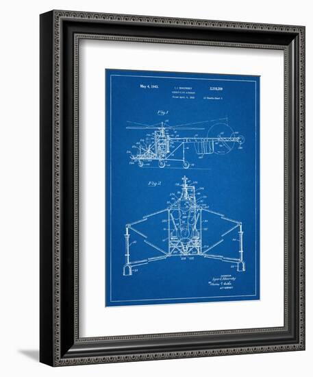 Sikorsky Helicopter Patent-null-Framed Premium Giclee Print