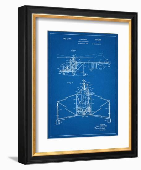 Sikorsky Helicopter Patent-null-Framed Art Print